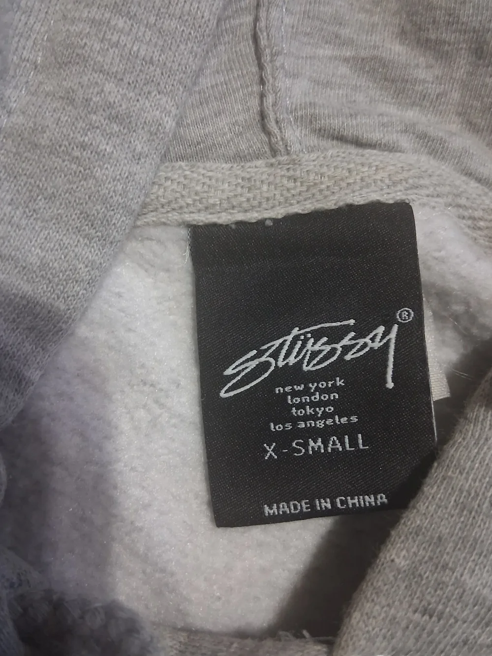 Stussy Gray Kids Hoodie with Colorful Circular Logo
